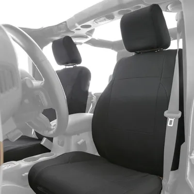 Zdjęcie produktu dla Zestaw pokrowców na przednie i tylne siedzenia Neopren czarny Siedzenia Jeep Wrangler JK 07-12