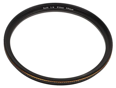 Imagen del producto de Filtro difusor suave, 1/4, efecto cinematográfico onírico. Vidrio óptico mate para cámara DSLR. Lente macro de 58 mm