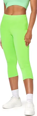 Image de Leggings 3/4 pour femme Bellivalini Neon avec coutures, BLV50-302 (vert fluo, XS)