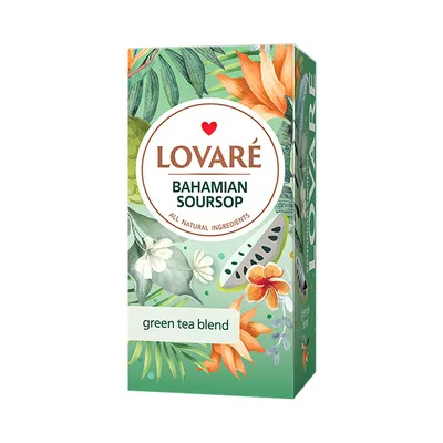 Immagine prodotto di LOVARÉ Bahamian Soursop 36g (24 bustine, tè verde)