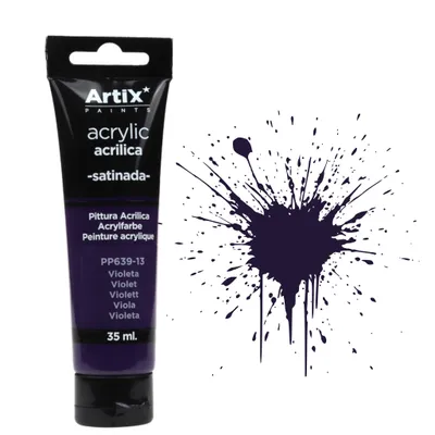 Zdjęcie produktu dla Farba akrylowa Artix 35 ml fioletowy – intensywna, szybkoschnąca, wysoka pigmentacja, do płótna, drewna, DIY
