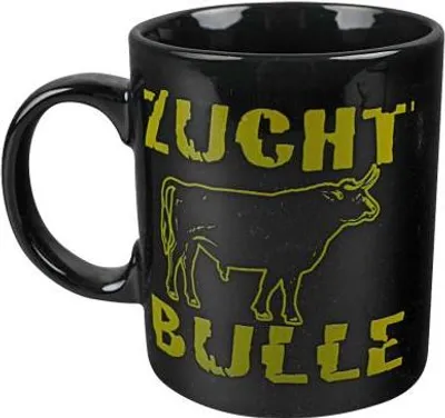 Produktbild von Tasse Kaffeebecher mit Print Kuh Zuchtbulle 57131