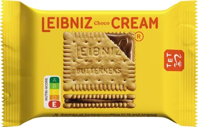 Obrázek produktu pro LEIBNIZ KEKS'N CREAM CHOCO 1 sušenka 100 ks.