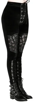 Immagine prodotto di Restyle Leggings S Nero Rosarium Taglio Laser Leggings