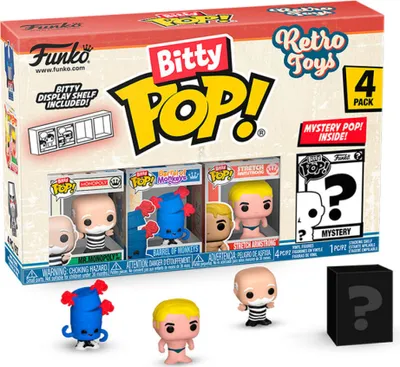 Produktbild von Retro Toys Bitty POP! Vinyl Figuren 4er-Pack Mr. Monopoly 2,5 cm