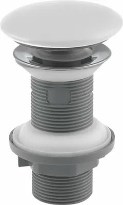 Obrázok produktu pre Odpadová armatúra 5/4" click-clack, keramický kryt, v.20-70mm, biela matná