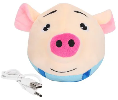 Obrázek produktu pro Míč na hraní pro psy a plyšová hračka ve tvaru prasátka