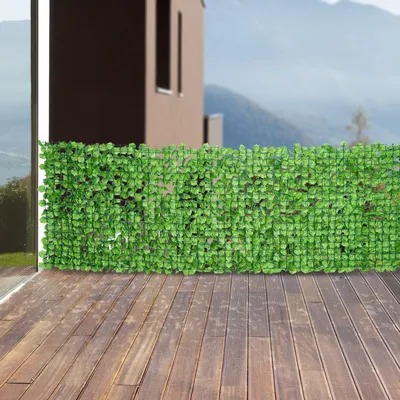 Produktbild von Künstliche Hecke mit Süßkartoffelblättern | Farbe: Grün