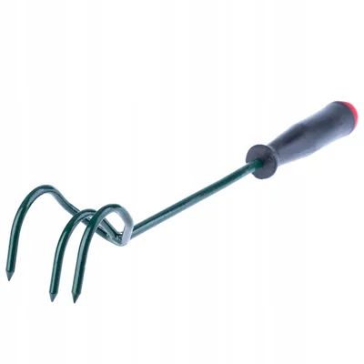 Produktbild von KADAX Grubber "Tavola", Blumenkralle mit Stiel, mit 3 Zinken, aus Metall, Gartenhacke, Hacke, 30 cm