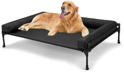 Immagine prodotto di Cuccia grande per cani, rinfrescante, sfoderabile, lavabile, nera, 104x69x23 cm