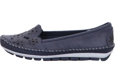 Produktbild von Gemini Damen Slipper Ballerina Leder Cutouts Blumenmuster 382336-01, Größe:42 EU, Farbe:Mehrfarbig