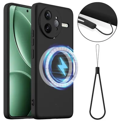 Produktbild von Für Xiaomi Poco F7 Ultra MagSafe Silikon Schutz Hülle Stoßfest Cover Schwarz