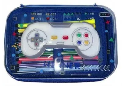 Produktbild von Kayet Schlamperetui für Gamer, doppelstöckig, mit Zubehör