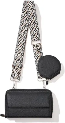 Productafbeelding van Dames Telefoontas Crossbody Tas Polyurethanleer met Brede Verstelbare Band