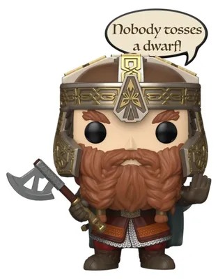 Productafbeelding van Funko Pop! Films: De Lord of the Rings - Gimli (met spreekbel) #2028