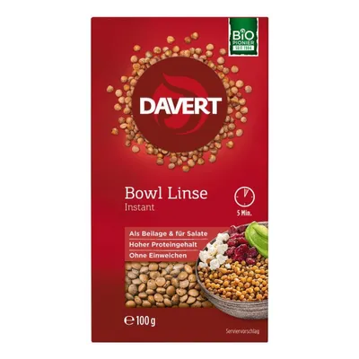 Zdjęcie produktu dla DavertBowl Linse Instant (6 x 100 gr)