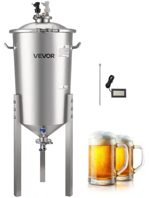 Produktbild von VEVOR Elektrisches Brausystem, 16 Gal/60L Braukessel, 3000W Power All-in-One Heim-Bierbrauer mit Rezeptspeicher, Auto/Manueller Modus Maisch- und Kochgerät mit Steuerpanel, 25-100℃ Temperatur & 1-180 min Timer, 8 gal-a