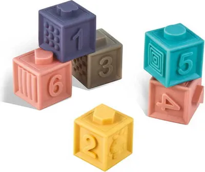 Zdjęcie produktu dla Liczby - miękkie klocki sensoryczne 6 szt