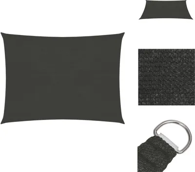 Produktbild von vidaXL Sonnensegel 160 g/m² Anthrazit 2x2,5 m HDPE -  Sonnenschirme & Sonnenschutze