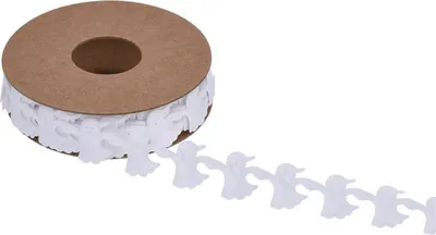 Produktbild von Halloween-Band, Kürbis, Fledermaus, Geist, Spinne, Netzform, Bastelband, Verzierung zum Verpacken von Geschenken, Halloween-Party-Dekoration