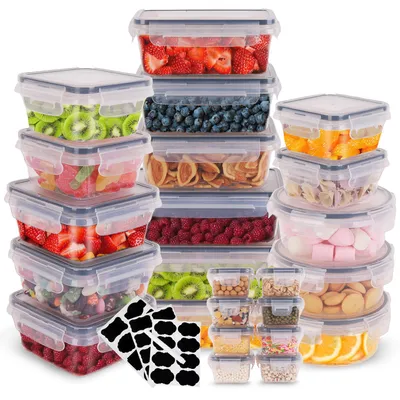 Produktbild von Frischhaltedose 24er Vorratsdosen mit Deckel für Mikrowellen und Kühlschrank, BPA-frei Frischhaltedosen Set für Aufbewahrung Küche
