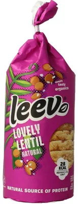 Productafbeelding van Leev Lovely Lentil Cakes Natural (100 gr)