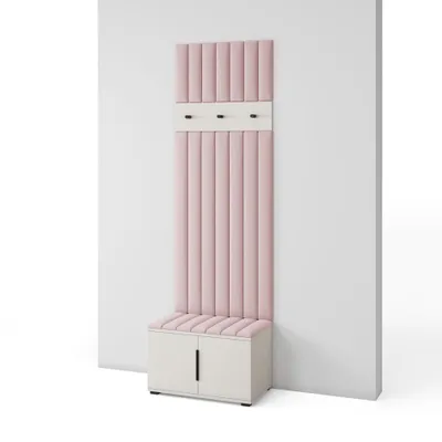 Produktbild von Garderoben-Set Napoli version 16 mit Schuhregal und Polsterplatten, Ideal für Flur und Eingangsbereich (Cashmere, Trinity 19)
