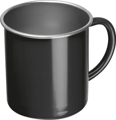 Produktbild von Nostalgische Stahltasse / Kaffeetasse / 350 ml / Farbe: schwarz