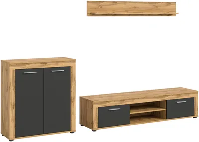 Zdjęcie produktu dla Jam regał J3 system szary, dąb dekor.