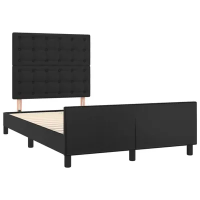 Zdjęcie produktu dla Rama łóżka bez materaca Brązowa 120x190 cm Skóra ekologiczna