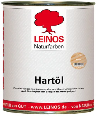 Produktbild von LEINOS Holzöl 750 ml | Hartöl Farblos für Tische Möbel Arbeitsplatten | Teak Eiche Möbelöl für effektive Versiegelung und langanhaltenden Schutz im Innenbereich