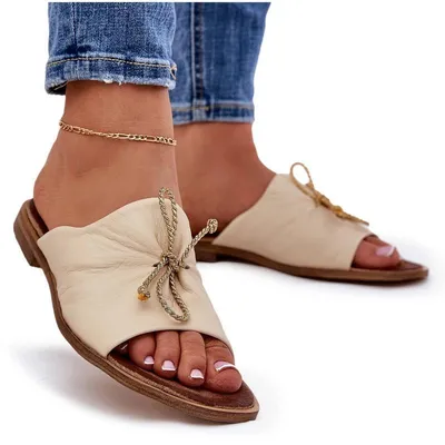 Produktbild von Zazoo 2659 Leder Damen Sandalen Beige 36