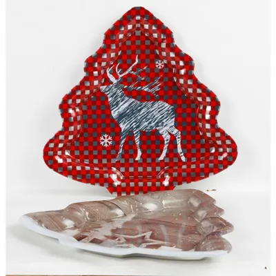 Image de Assiette décorative 30x31x2cm différents designs Noël Christmas Plätzchen