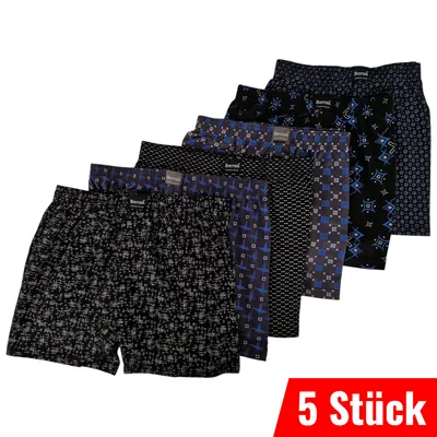 Produktbild von 5er Pack Boxershorts Herren Unterhosen Baumwolle Größe S-3XL