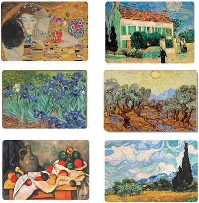 Imagen del producto de Manteles individuales, 42 x 29 cm, juego de 6 unidades, para la mesa de comedor