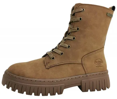 Imagen del producto de Dockers by Gerli: Botas de cordones marrones para mujer, estilo casual