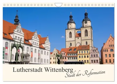 Zdjęcie produktu dla Lutherstadt Wittenberg – Miasto Reformacji (kalendarz ścienny na rok 2027, format DIN A4, układ poziomy), kalendarz miesięczny CALVENDO