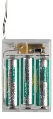 Image de Guirlande lumineuse LED à 20 ampoules rouges, fonctionnant sur piles et avec minuterie - Lights4fun