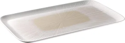 Produktbild von APS 85500 GN 1/1 Tablett BLUSH 53 x 32,5 cm, Höhe 2,5 cm, Melamin weiß/beige