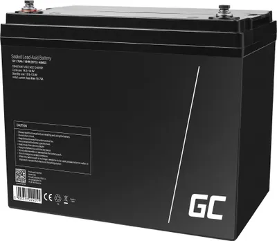Productafbeelding van Green Cell AGM25 UPS-batterij, verzegelde loodzuuraccu (VRLA), 12V, 75Ah