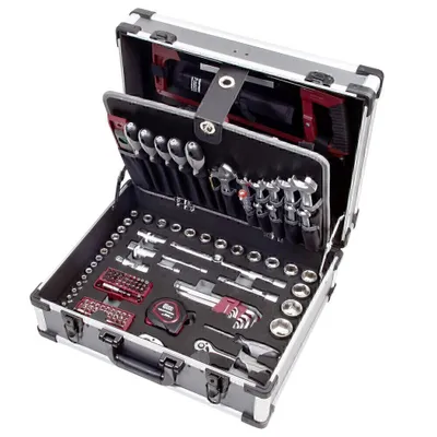 Produktbild von Kraftwerk Werkzeugkoffer B147, 1/4"+1/2", 158-tlg.
