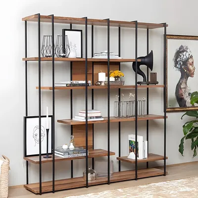 Immagine prodotto di Calogero - Libreria, 170x35x180h cm Marrone Noce, 5 Ripiani