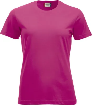 Produktbild von Damen T-Shirt Classic-T Rundstrick mit doppeltem Kragenbündchen Elasthan