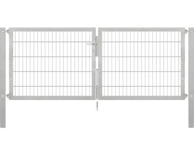 Obrázek produktu pro Alberts 662950 Doppeltor Flexo Plus mit Zubehör, feuerverzinkt, Breite 250 cm, Höhe 100 cm