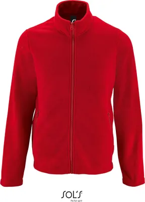 Immagine prodotto di SOLs 02093 | Giacca in pile normale da uomo - Colore: Rosso - Taglia: 3XL