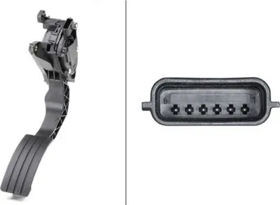 Produktbild von Sensor Fahrpedalstellung Automatikgetriebe 6-polig HELLA für u.a. DACIA DUSTER