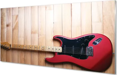 Produktbild von Glasbilder 120x60 Wandkunst Elektrische Gitarre