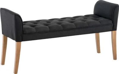 Produktbild von CLP Chaiselongue Cleopatra Gestell aus Kautschukholz dunkelgrau Gestell Farbe antik-hell