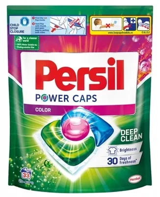 Zdjęcie produktu dla Persil, Kapsulki do prania kolorow Power Caps, 33 sztuk