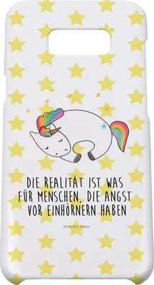 Produktbild von Mr. & Mrs. Panda Samsung Galaxy S8 plus Handyhülle  Einhorn Nacht - Weiß - Geschenk, Einhörner, Handy, Unicorn, Träume, Cover, Hülle, Case, Freundin, Menschen